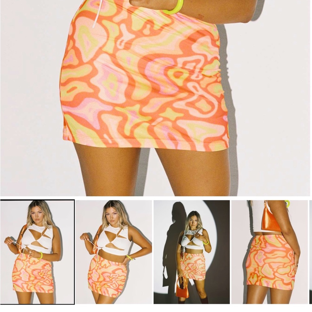 Princess Polly balanced mini skirt multi